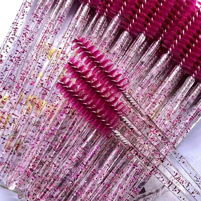 50 brosses à cils jetables à manche – image 2