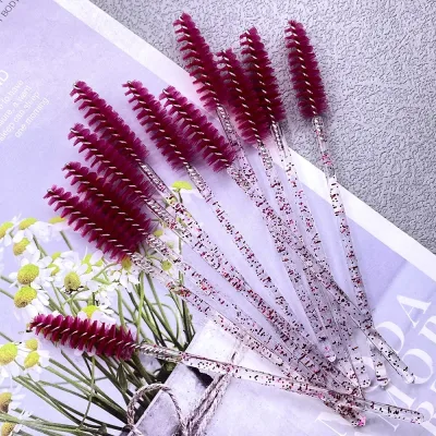 50 brosses à cils jetables à manche – image 3