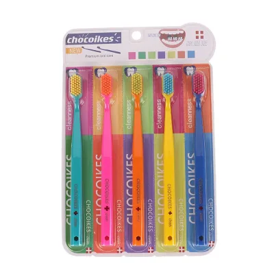 Brosses à dents colorées, lot de 5 – image 3