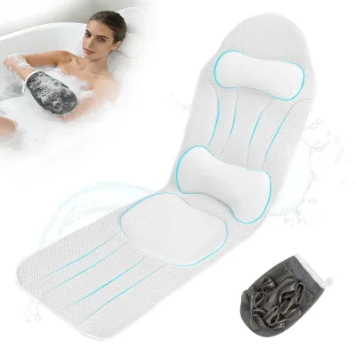 Coussin de bain à ventouses pour baignoire