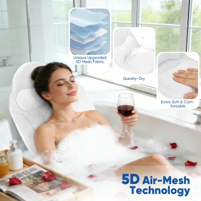 Coussin de bain à ventouses pour baignoire – image 3