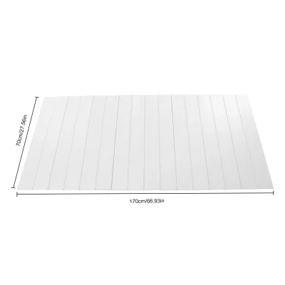 Couverture de baignoire pliable blanche – image 2