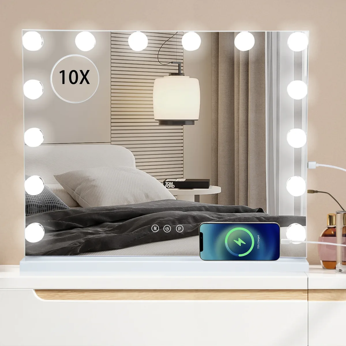 Miroir de maquillage lumineux 50 cm