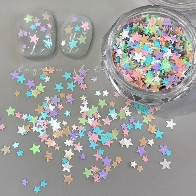 Poudre de paillettes pour ongles Aurora