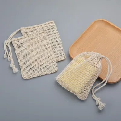 Sac à savon en coton, lot de 3 pièces – image 2