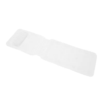 Tapis de bain blanc alvéolé 125 × 36 cm – image 3